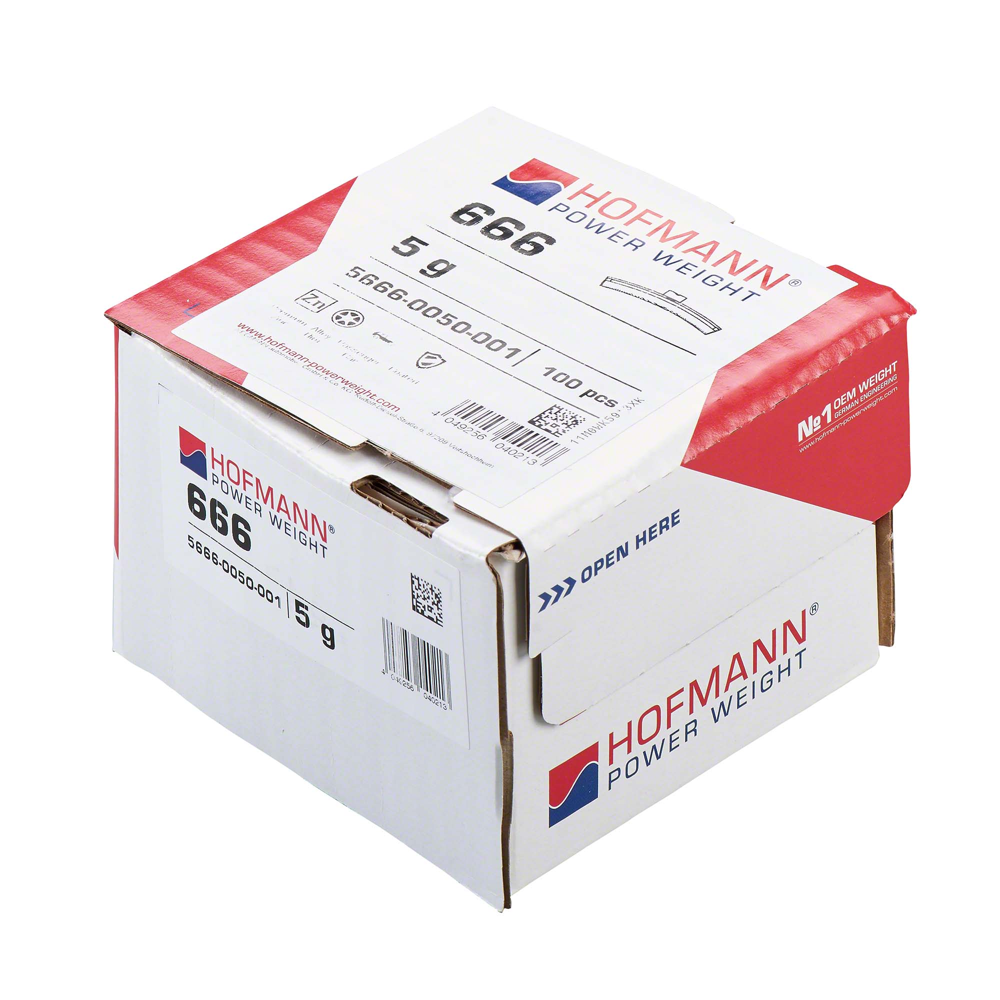 HOFMANN POWER WEIGHT-Schlaggewicht - Typ 666, 5 g, Zink, Silber-5666-0050-001
