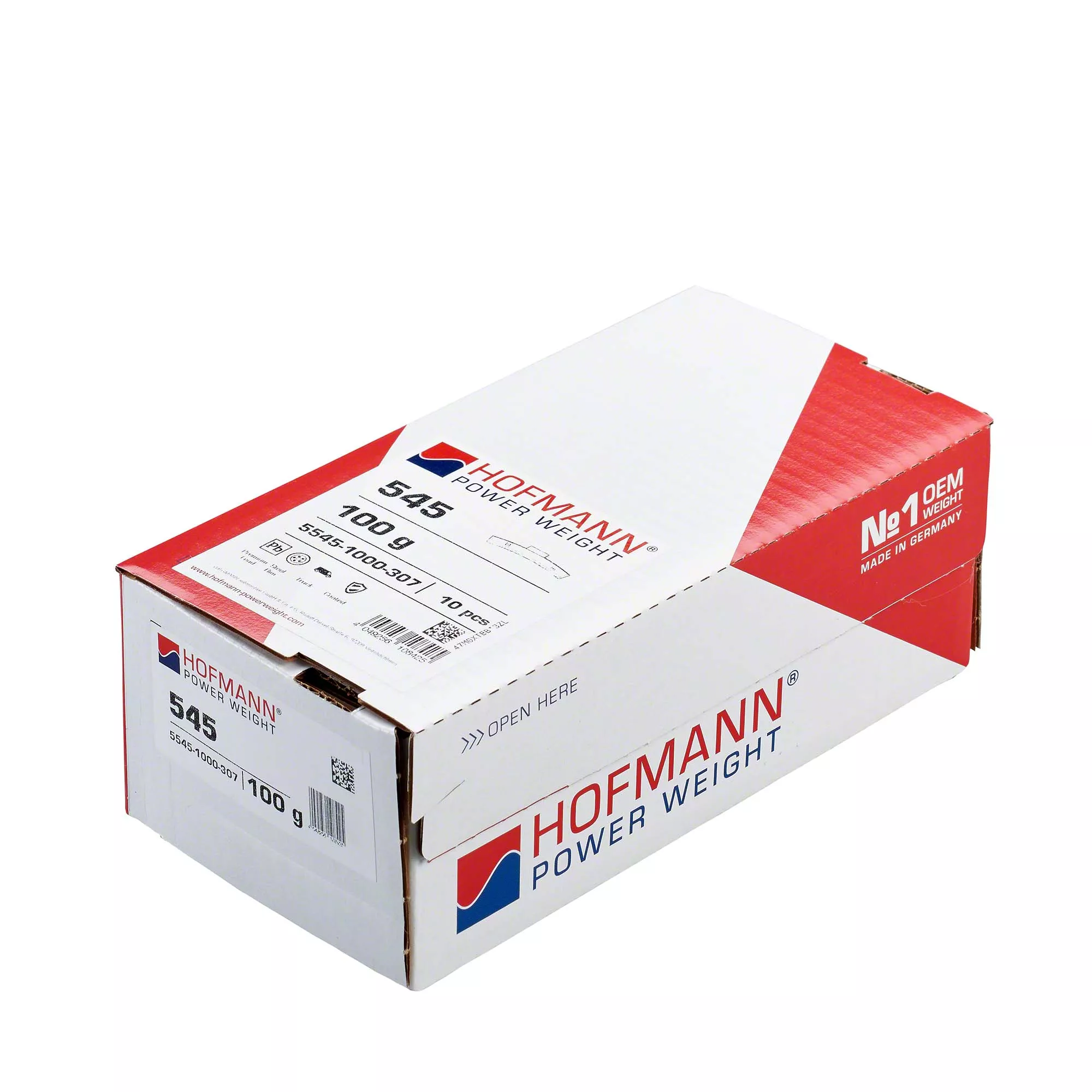 HOFMANN POWER WEIGHT-10× Schlaggewicht Hofmann Power Weight -Typ 545- - Typ 545, 100 g, Zink, Silber-5545-1000-307