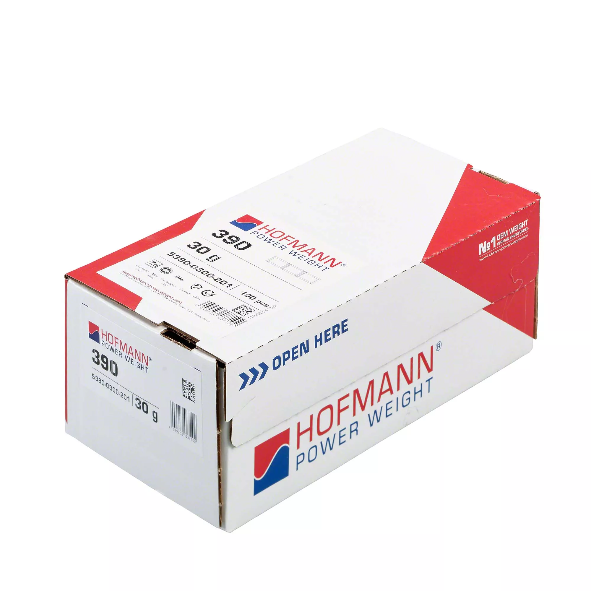 HOFMANN POWER WEIGHT-Klebegewicht - Typ 390, 30 g, Zink, Silber-5390-0300-201