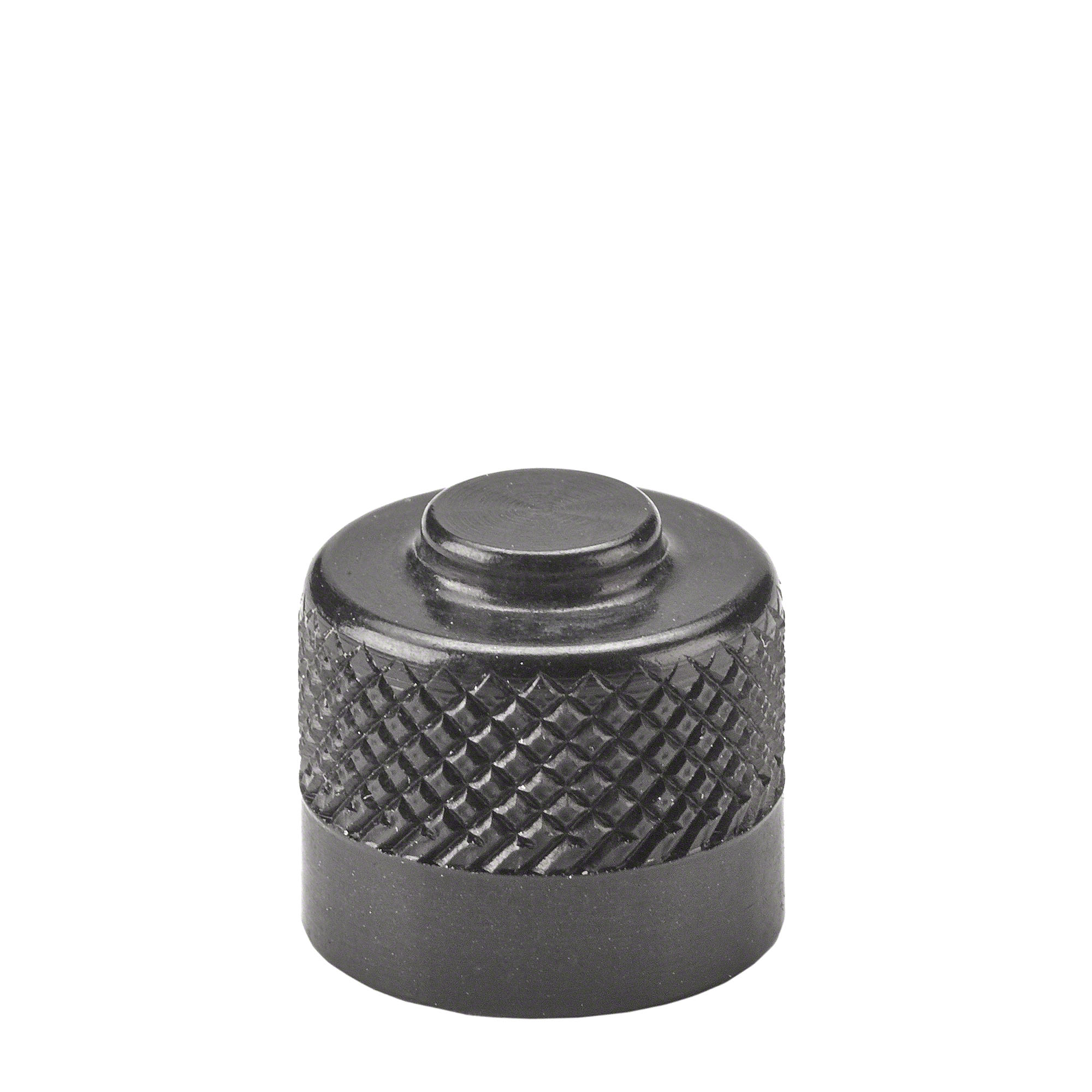 Alligator-Ventilkappe - Schwarz, Rundkopf-9-394928