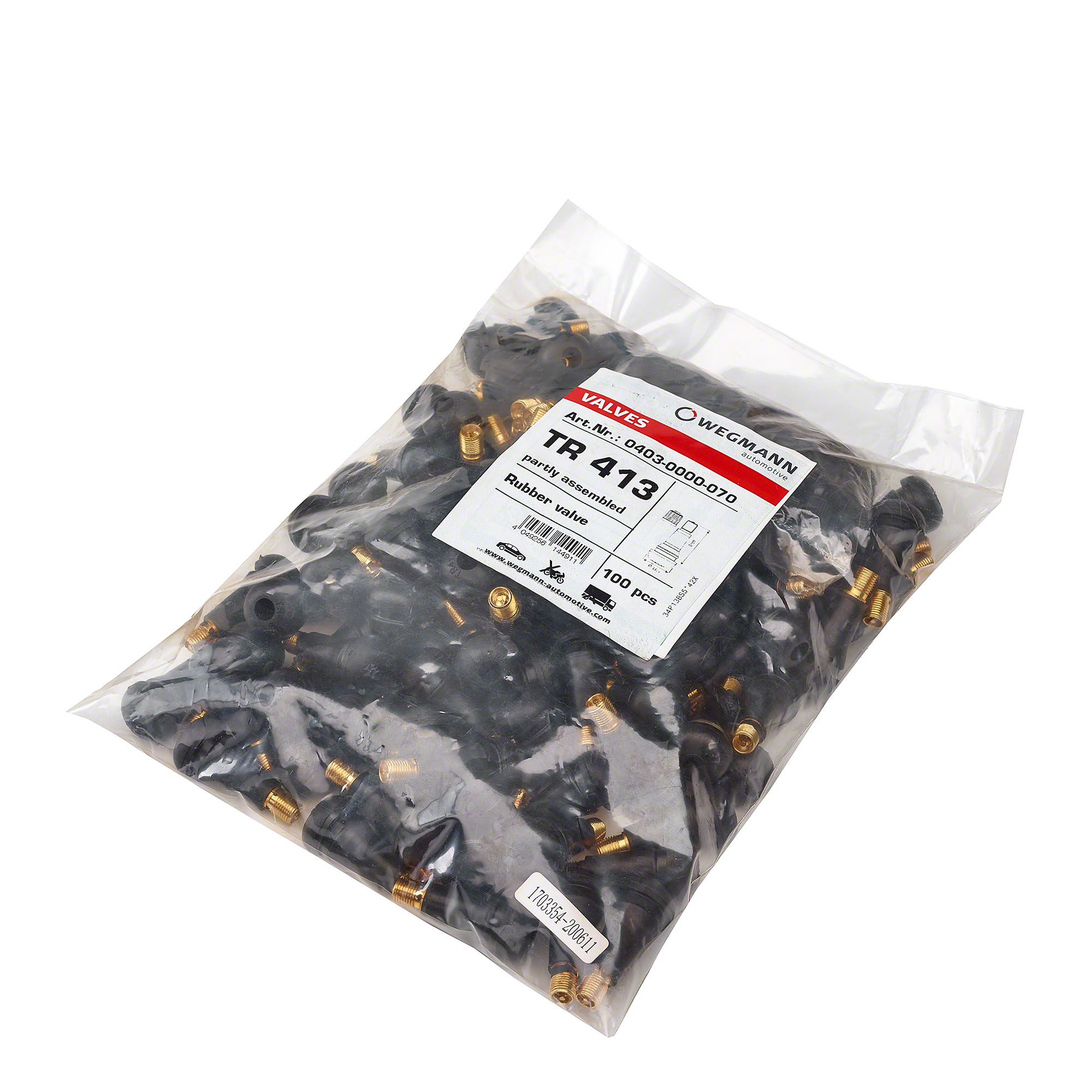 WEGMANN automotive-100× Ventil WEGMANN automotive -TR 413- snap-in, TR 413, V2.03.1, teilmontiert-0403-0000-070