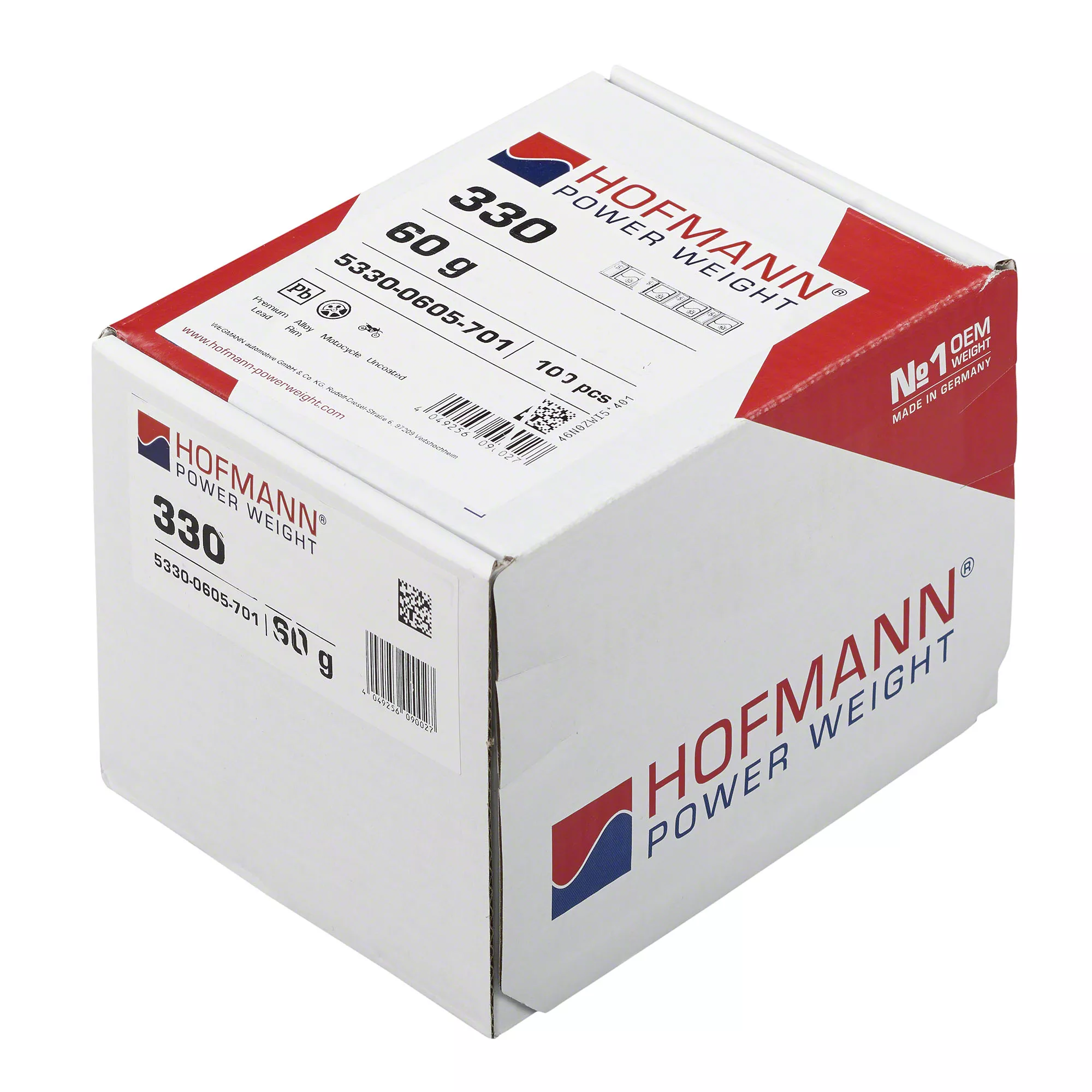 HOFMANN POWER WEIGHT-Klebegewicht - Typ 330, 60 g, Blei, Grau-5330-0605-701