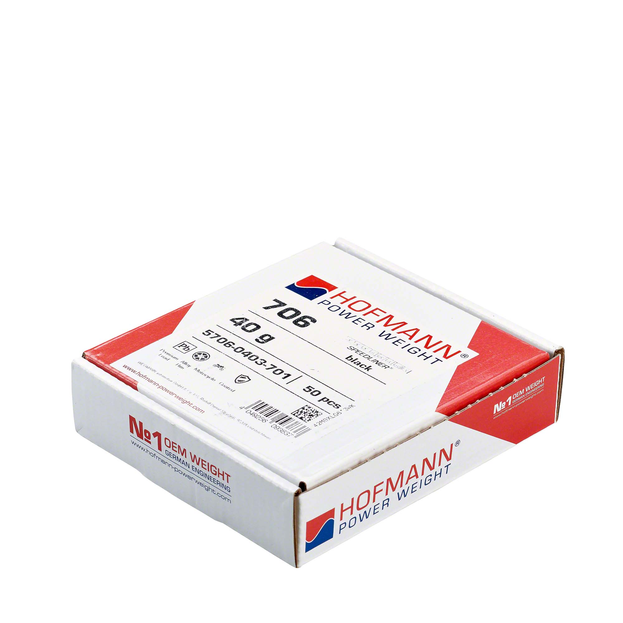 HOFMANN POWER WEIGHT-Klebegewicht - Typ 706, 40 g, Blei, Schwarz-5706-0403-701