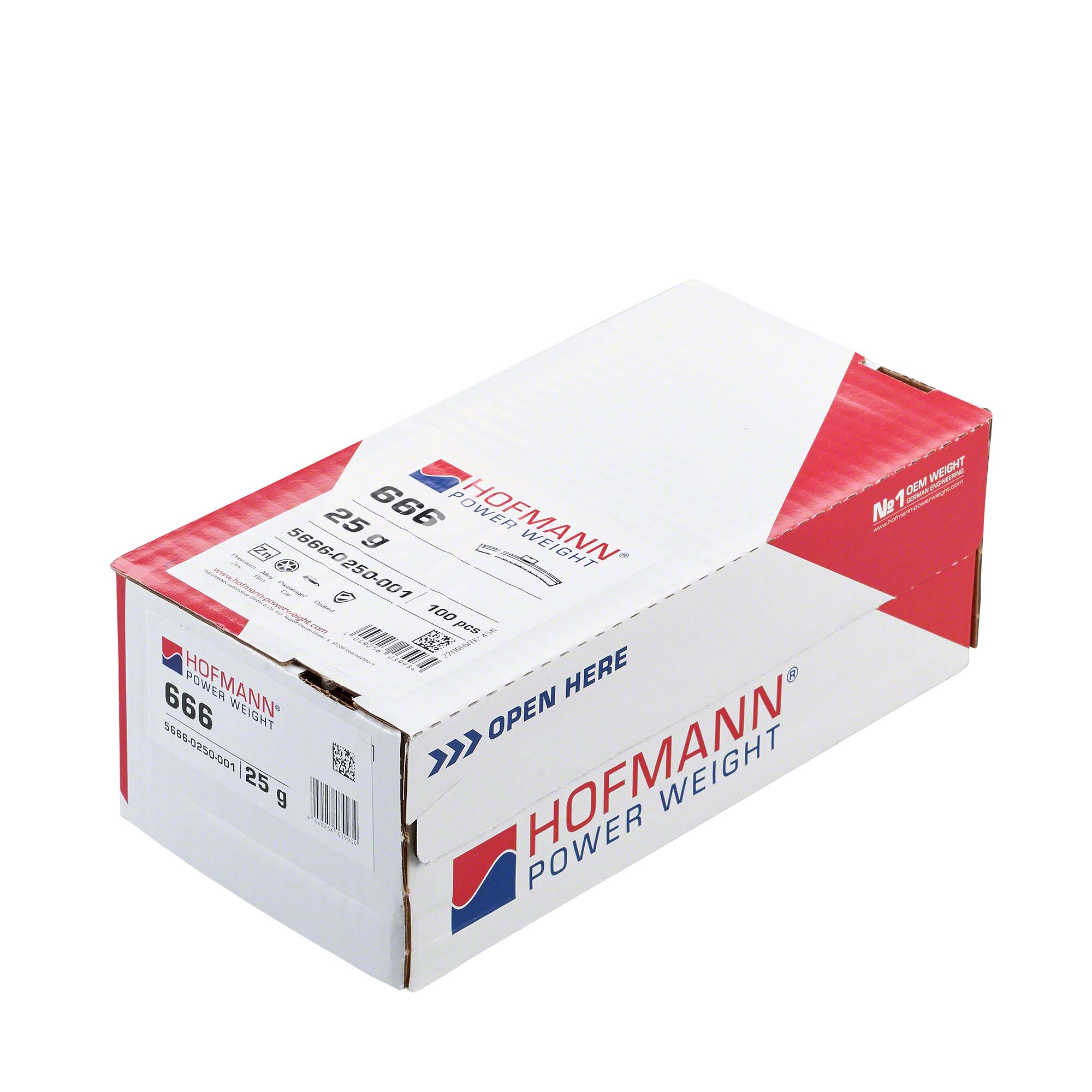 HOFMANN POWER WEIGHT-Schlaggewicht - Typ 666, 25 g, Zink, Silber-5666-0250-001