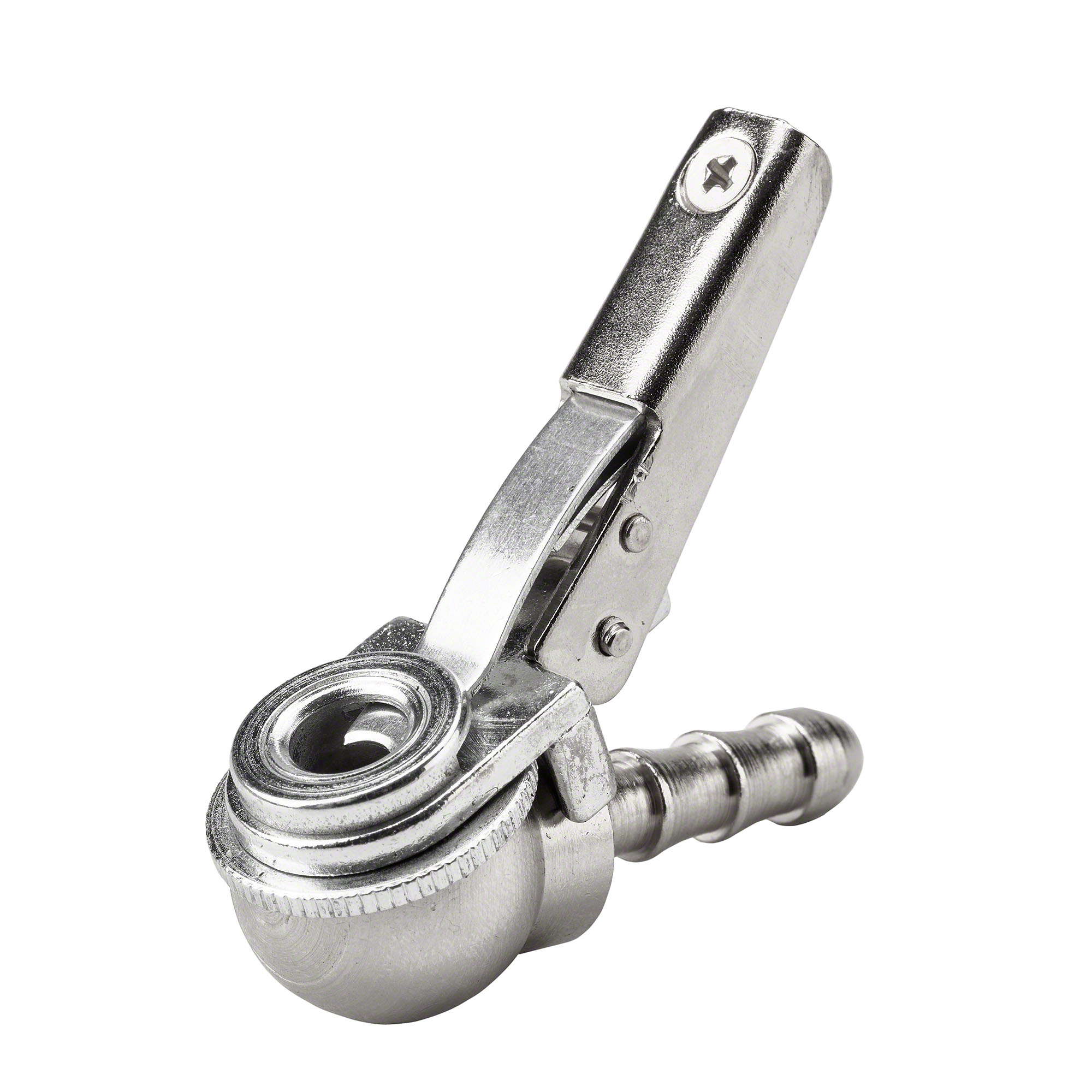 Alligator-Stecknippel - Clip, 6 mm, Schlauchanschluss, geschlossen-9-144051