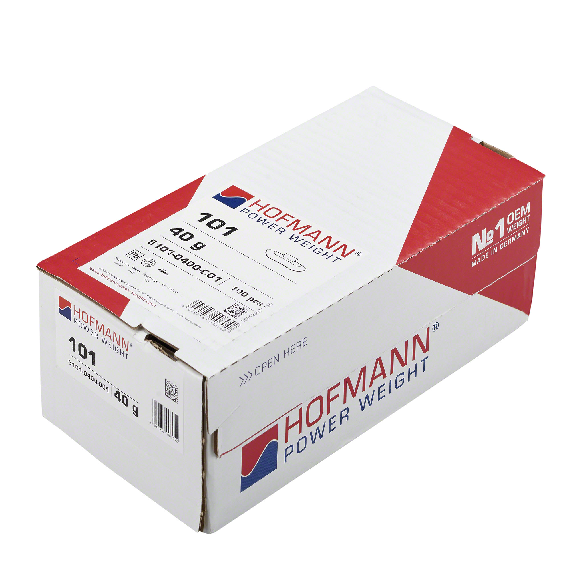 HOFMANN POWER WEIGHT-Schlaggewicht - Typ 101, 40g, Blei, grau-5101-0400-001