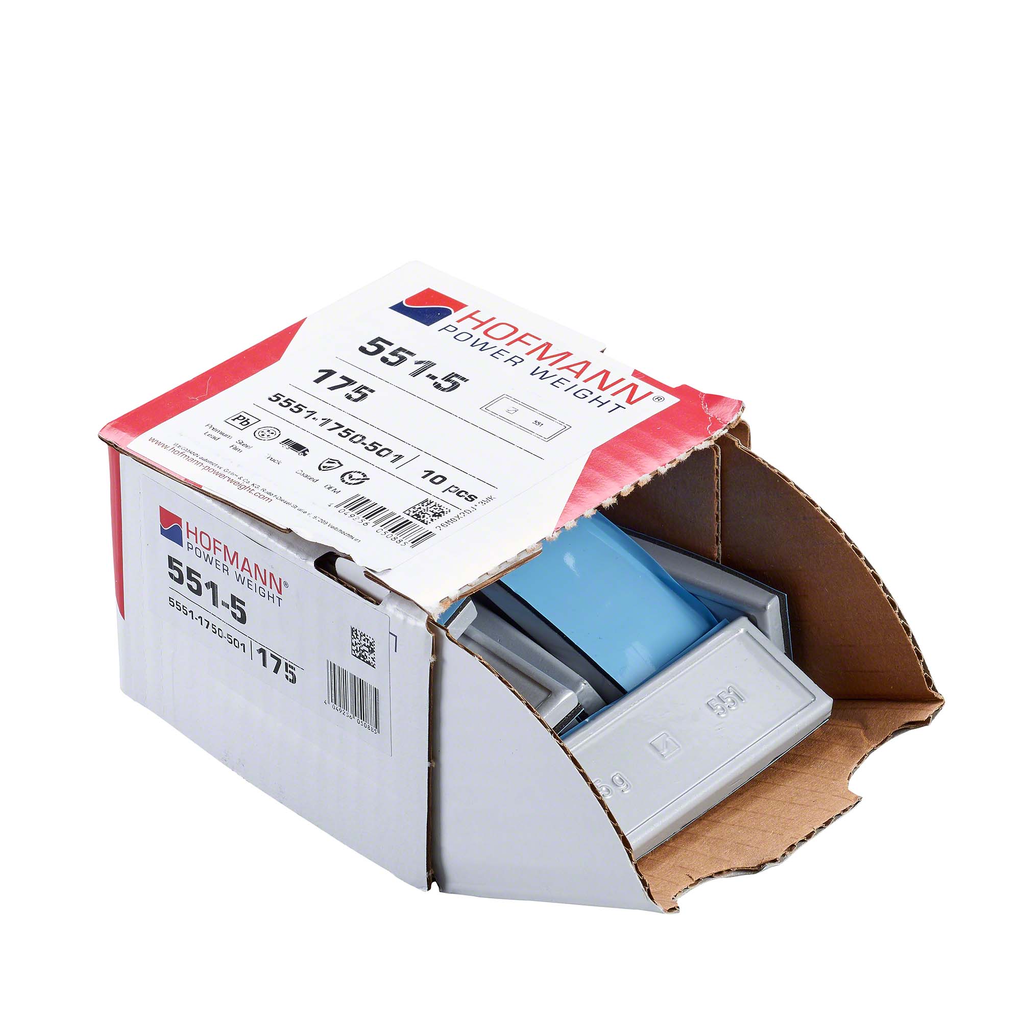 HOFMANN POWER WEIGHT-Klebegewicht - Typ 551, 175 g, Blei, Silber-5551-1750-501