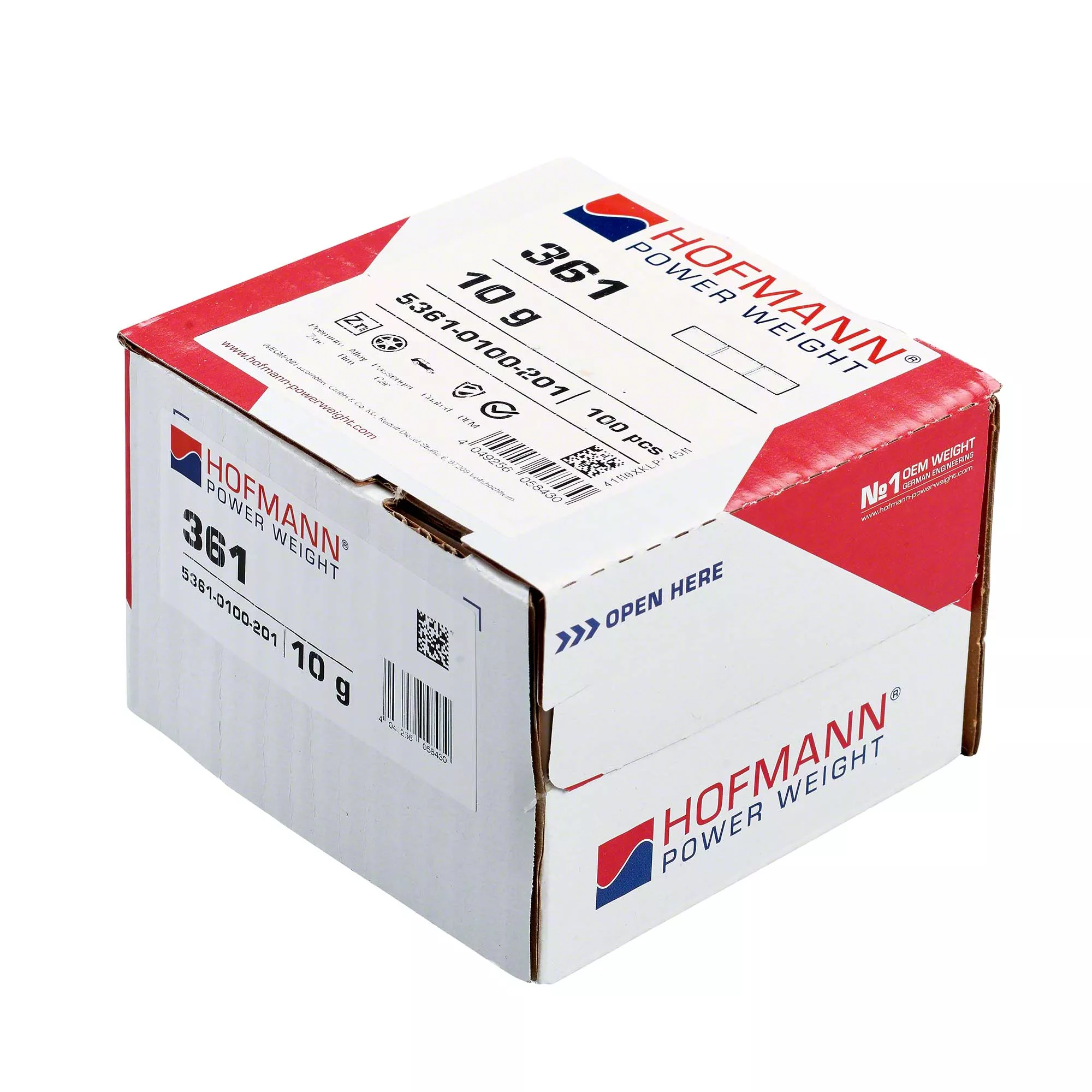 HOFMANN POWER WEIGHT-Klebegewicht - Typ 361, 10 g, Zink, Silber-5361-0100-201