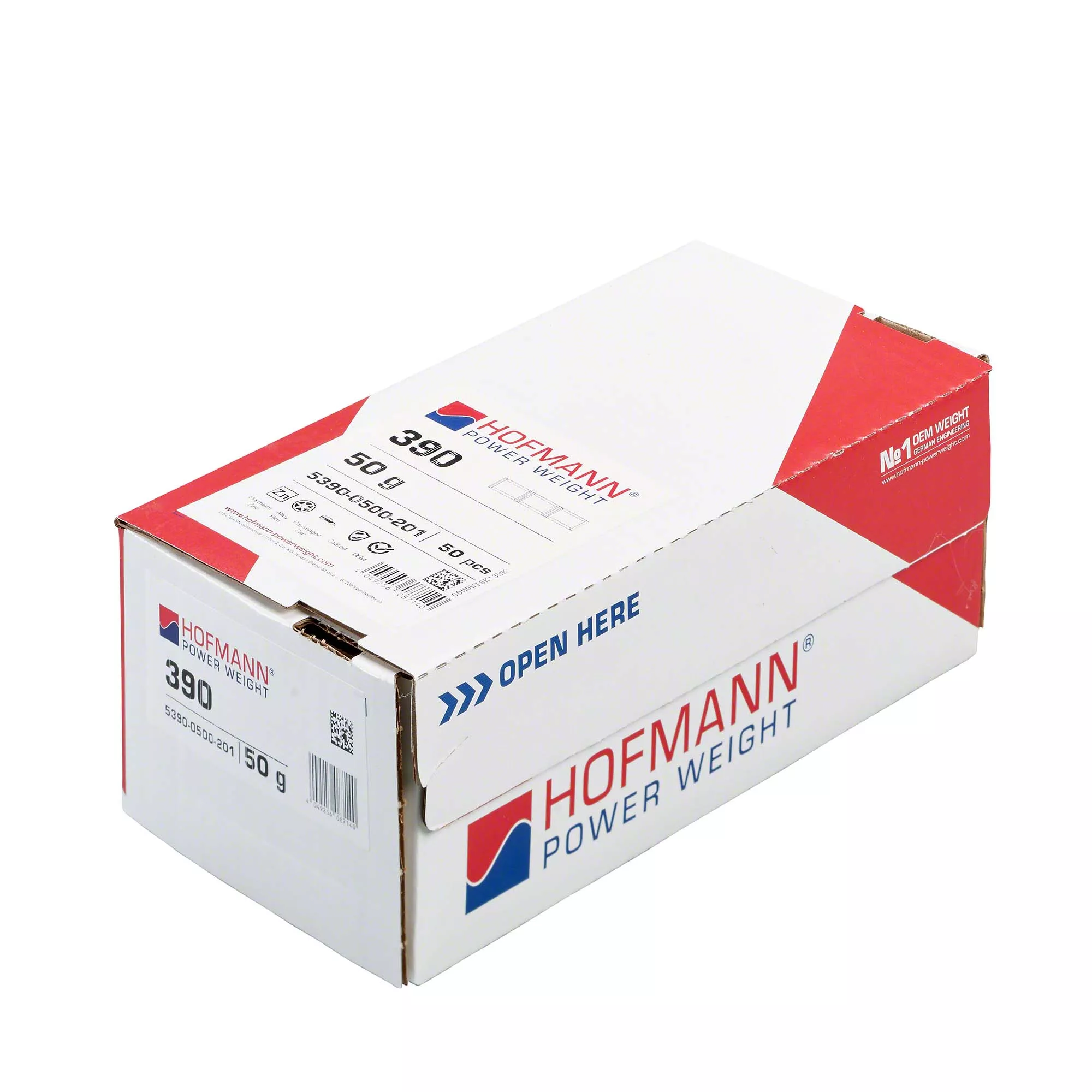 HOFMANN POWER WEIGHT-Klebegewicht - Typ 390, 50 g, Zink, Silber-5390-0500-201