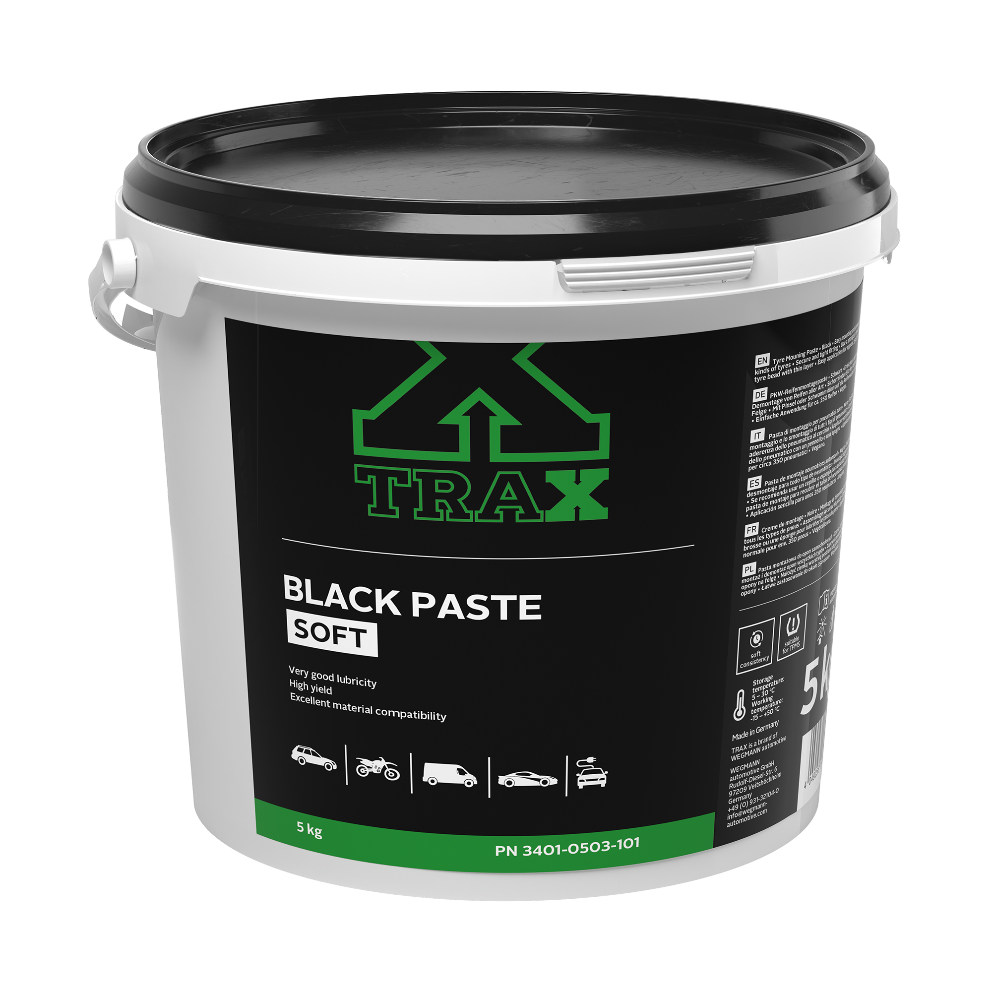 Perfect EQUIPMENT-Montagepaste - schwarz, weich, 5kg-3401-0503-101