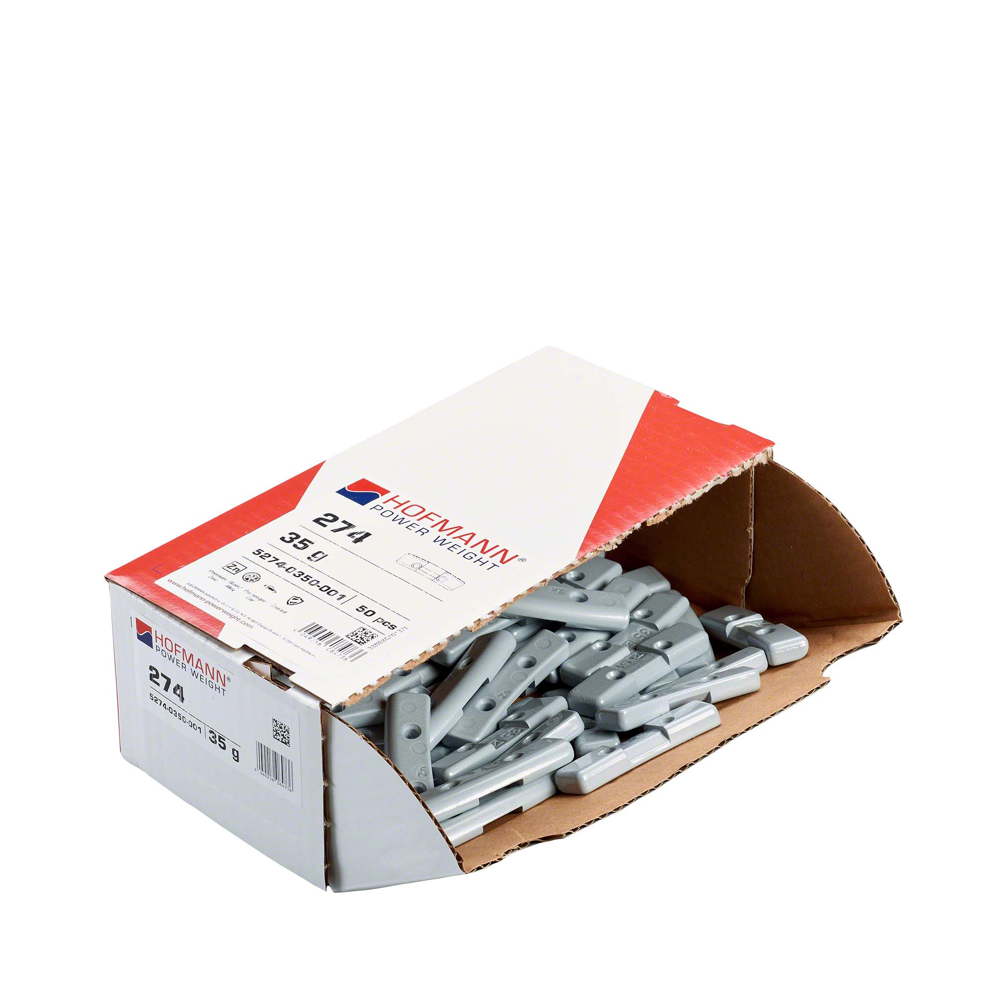 HOFMANN POWER WEIGHT-Sicherheitsgewicht - Typ 274, 35 g, Zink, Silber-5274-0350-001