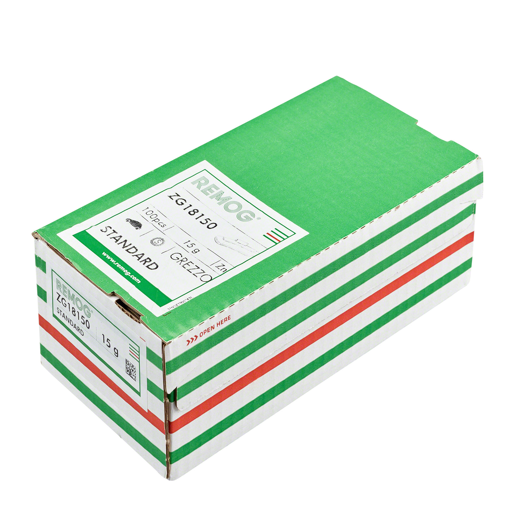 -100× Schlaggewicht Remog -Typ ZG18- - Typ ZG18, 15 g, Zink, Silber-4142-0152-001